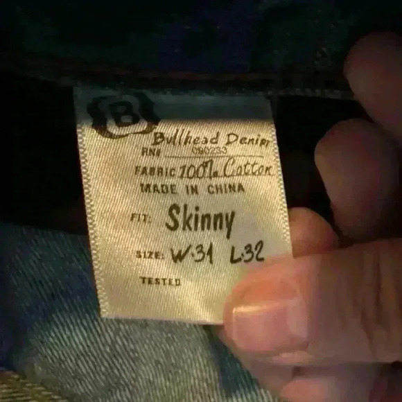 Denim Men's Jeans 31x32 Dillon Skinny Blue Distressed Denim. Vintage Bullhead - Picture 5 of 9